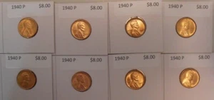 Centavo Lincoln 1940 P - sin usar, centavo de trigo brillante sin circular - Imagen 1 de 10