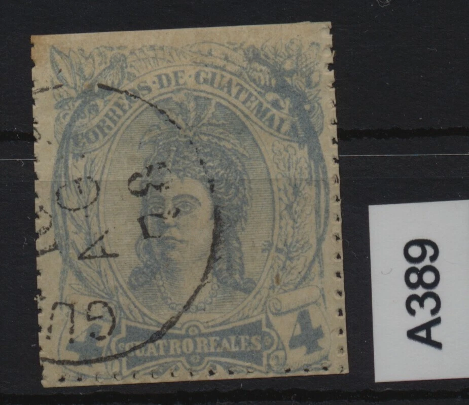 Falsificación de Guatemala temprana, VENDER COMO FALSIFICACIÓN, A389 Foto 1 de 1