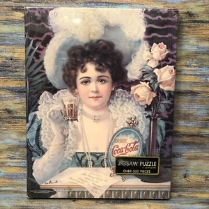 Coca Cola Puzzle 1890s Advertisement Victorian Girl Print 500+ Pcs Springbok - Picture 1 of 7