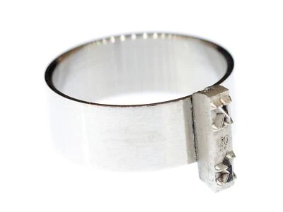 Máquina de escribir Ring Letter Punch Miniblings Ring Upcycling plateada Foto 1 de 4