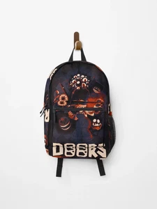 Roblox Doors Rucksack, alle Teammitglieder Figur Kunst Gamer Fan Schultasche - Bild 1 von 1