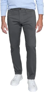 Pantalone Dritto Uomo Lavanderia Inglese 4 Vie Tessuto Elasticizzato, Grigio Taglia 40X30 - Foto 1 di 4