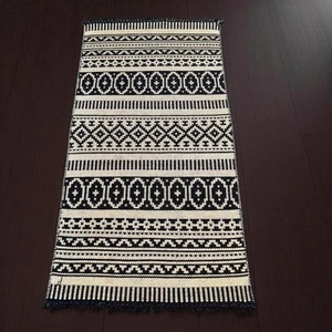Traditional Handmade Pure Wool Moroccan Kilim Multicolour Rug Home Decor Carpet - Picture 1 of 5