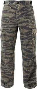 Tigerstreifen Tarnung Militär Rip-Stop Vintage Vietnam Müdigkeit Hose - Bild 1 von 5
