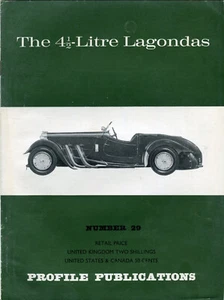 The 41/2-Litre Lagondas Profile Publications no.29 - Imagen 1 de 1