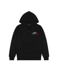 TRAPSTAR IRONGATE ARCH IT'S A SECRET HOODIE - BLACK/REVOLUTION EDT, SIZE LARGE - Picture 1 of 5