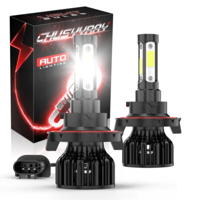 9008 LED Headlight Bulbs 6000K For Ford Transit Connect 2010-2013 High Low Beam - Image 1 of 4