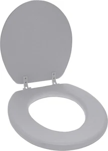 Home Solutions Coastal grey round Soft Cushioned Toilet Seat 16,75 x 14,5 Ofert - Picture 1 of 12