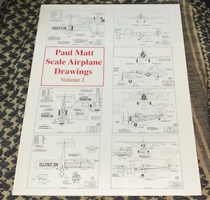 PAUL MATT'S SCALE AIRPLANE DRAWINGS, VOL. 2 GOOD READER COPY - Picture 1 of 4