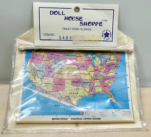 Tienda de casa de muñecas - mapa en miniatura de Estados Unidos - Imagen 1 de 6