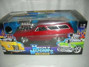 65 Chevy Chevelle Wagon Liquid Red new in box 1:18 sc. Mus. Mach.. - Picture 1 of 1
