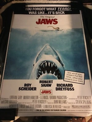 JAWS Movie POSTER 24x36 Steven Spielberg  - Image 1 of 3