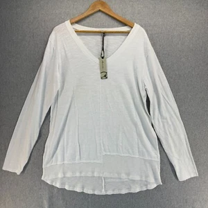 Mod O Doc NWT Womens XL White Long Sleeve Shirt V-Neck Top Casual Blouse Relaxed - Picture 1 of 13