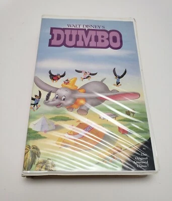 Vintage Disney Dumbo Classic Black Diamond VHS Tape W/ Red Signature Classics  - Image 1 of 4
