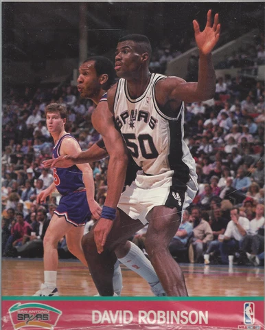 David Robinson Hoops Action 8X10 Color Edition Photo Sealed with 27 Cards Cover