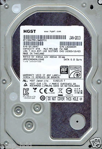 HGST SATA 4TB HMS5C4040ALE640, P/N: 0F19847, MLC: MPL3W0 - Picture 1 of 1