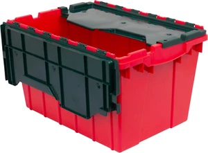 Akro-Mils 66486RDGRN 12-Gallon Plastic Stackable Storage KeepBox Tote Container - Picture 1 of 7