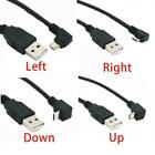 90 Degree Angle USB 2.0 A Male to Left Right Micro USB For Phone Cable Nice