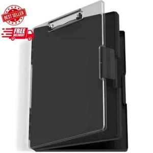 Clipboard with Storage, Heavy Duty Clip Boards 8.5X11 with 2 Storage Case - Picture 1 of 11