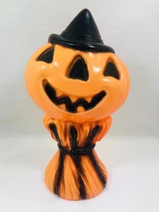 Vintage Empire Halloween Blow Mold 1969 Pumpkin Jack O Lantern NO LIGHT - Picture 1 of 12