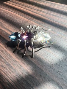 Vintage Philippe Ferrandis Paris Crystal Rhinestone Rare Spider Brooch Bug Pin - Picture 1 of 9