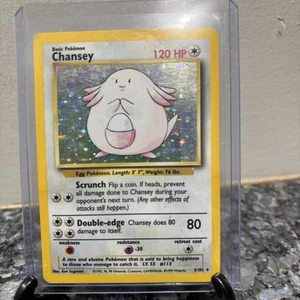 Chansey 3/102 - Holo Rare - Base Set Pokemon Card MP - Picture 1 of 4