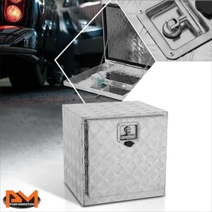 Caja de herramientas de almacenamiento de camión labio colgante de aluminio con banda de rodadura de diamante de 18 x 17,7 x 18" - Imagen 1 de 7