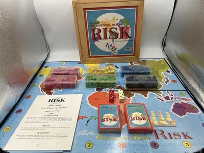 Risk Nostalgia Edition Wooden Board Game 100% Complete - Parker Brothers (2003) - Image 1 of 4