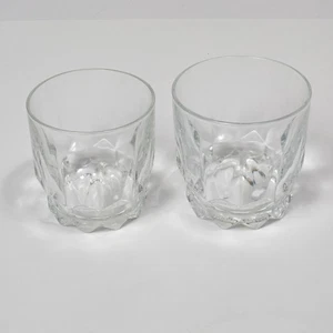 Juego de 2 Vasos de Vidrio Duralex Picardía Francia Facetados Vintage 2 Tamaños - Imagen 1 de 14