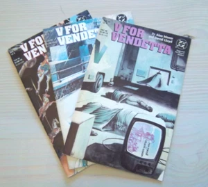 V For Vendetta #4, 7 & 8 - Lot / 3 (of 10 Issue Series) DC - Unread 1988 - 1989 - Picture 1 of 6