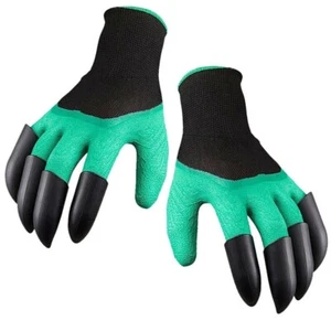 Gardening Gloves Mens Womens Work Gloves With Claws For Digging Planting Seeding - Picture 1 of 1