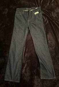 Old Navy Boys Dark Wash Straight Leg Jeans - Size 16 - New With Tags - Picture 1 of 4