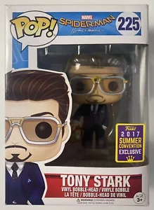Funko pop! TONY STARK #225 MAI APERTO 2017 summer convention marvel Spiderman - Imagen 1 de 13