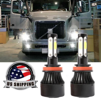 Светодиодные лампы для фар Volvo 04-15 VN VNL VNM Truck 200 300 430 630 670 730 H11 - Изображение 1 из 4