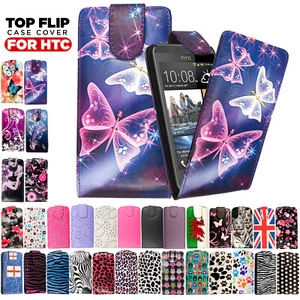 Magnetic Flip Wallet Leather Case For HTC One Desire X 820 620 Phone Cover - Picture 1 of 37