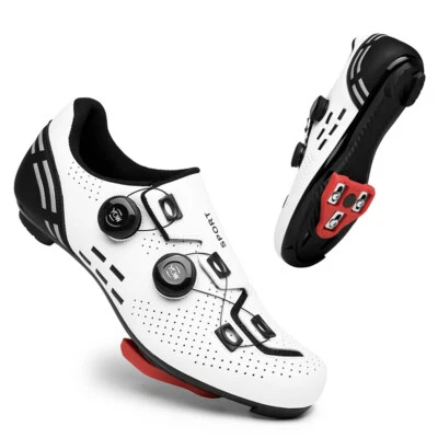 Road Bike Shoes Men's MTB Cycling Sneakers with Spd Cleats Racing Bicycle Shoes  - Image 1 of 4