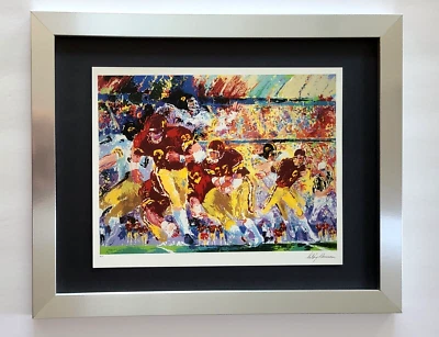 LEROY NEIMAN +  1980's VINTAGE SIGNED PRINT FRAMED + " IOWA VS MINNESOTA " - image 1 of 3