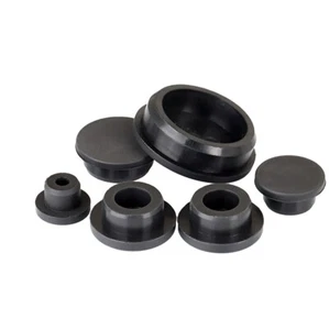 Silicone Rubber Hole Plug End Caps, 10mm-29mm Dia, Black, Durable Rubber Seals - Picture 1 of 32