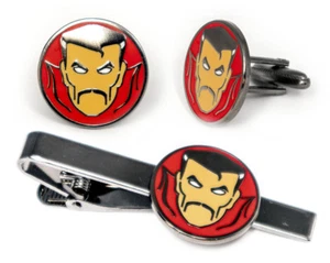 Dr Doctor Strange Cufflinks Avengers Eye of Agamotto Tie Clip Marvel Cuff Links - Picture 1 of 4