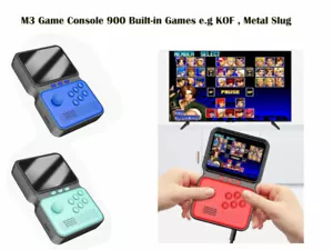 M3 900 Games 3"-inc Classic Games Mini TV Portable Handheld Game Box Console - Foto 1 di 5