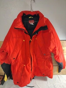 Vintage Marlboro Country Size L Down Filled Red Jacket Fast Shipping - Picture 1 of 3