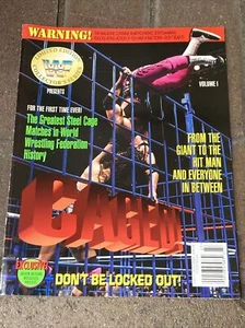 WWF Magazine 1994 Steel CAGED! Collector Series Bret Hitman Hart Vol 1 + Poster - Picture 1 of 11