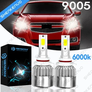 9005 LED Headlight Kit 6000K White Bulbs High/Lo Beam for Malibu 2016-2018 - Picture 1 of 12