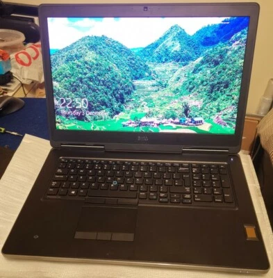 💫Powerful💫Dell Precision 7720 i7-7920HQ 16GB 500GB NVMe 1TB 17.3 UHD P3000 6GB - Image 1 of 4