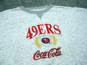 VTG San Francisco 49ers x Coca-Cola Coke Competitor Sweatshirt Mens L licensed - Picture 1 of 7