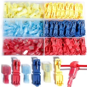 240PCS Quick Splice T-Tap Wire Connector Spade Insulated Crimp Terminals Kit - Picture 1 of 10