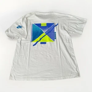 Nike Aqua Gear T Shirt Mens L 80s 90s Swimming Surf Sports Vintage - Picture 1 of 10