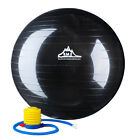 2000Lbs Static Strength Exercise Stability Ball With Pump Black 65Cm
