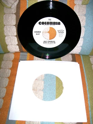 Ray Charles Born To Love Me Good+ condition PROMOTIONAL / Not For Sale 45rpm - Image 1 of 2