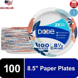 Einweg Pappteller 8,5 Zoll Mikrowellengeeignet Einweichfest 100 Stück Mehrfarbig - Bild 1 von 12